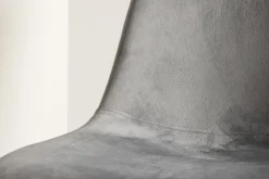 Fjôrd Eetkamerstoel Polar Grijs/Zwart Velvet