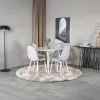 Fjôrd Eetkamerstoel Polar Grijs/Wit Stof