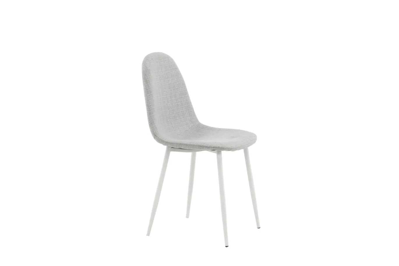 Fjôrd Eetkamerstoel Polar Grijs/Wit Stof