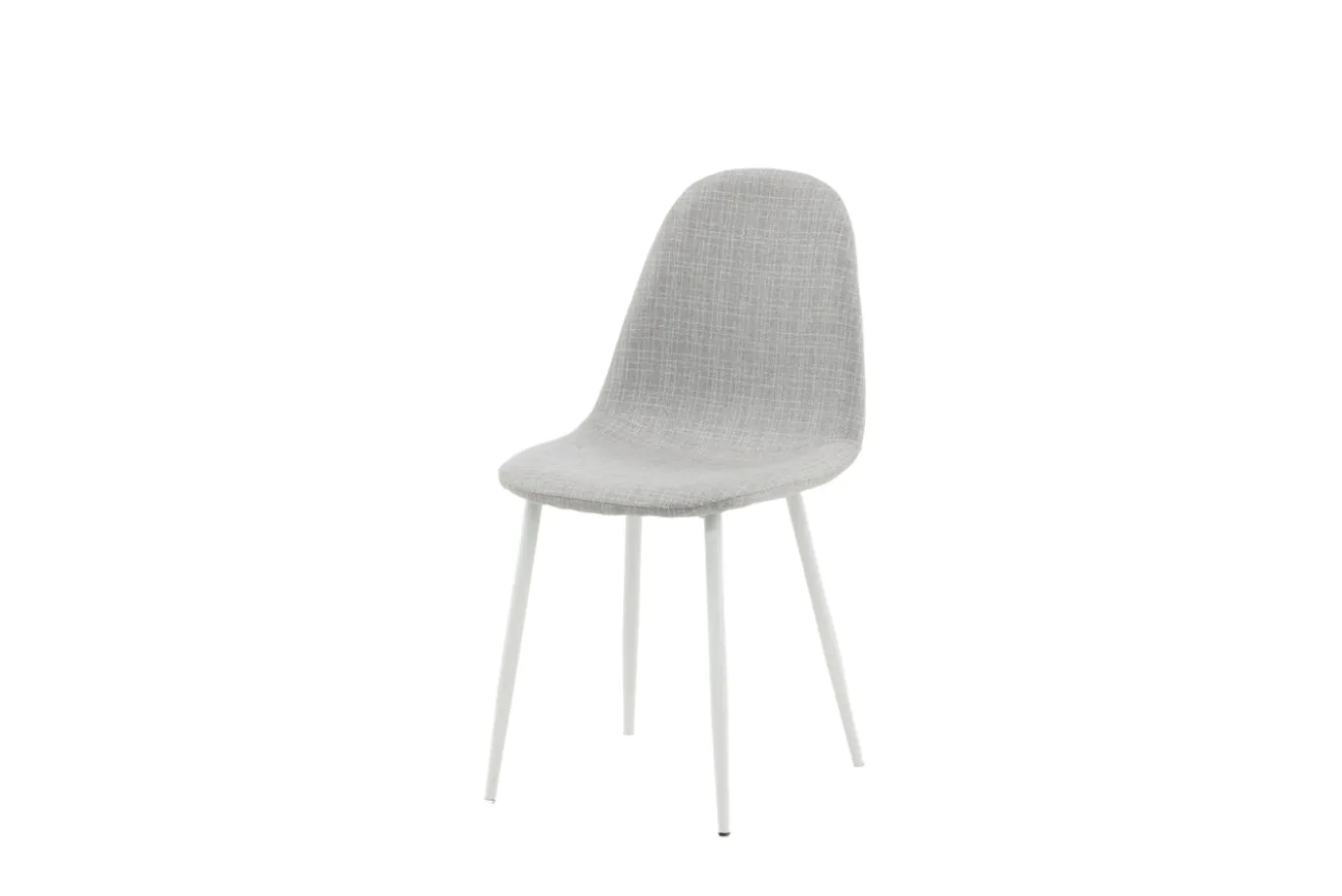 Fjôrd Eetkamerstoel Polar Grijs/Wit Stof