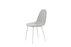 Fjôrd Eetkamerstoel Polar Grijs/Wit Stof