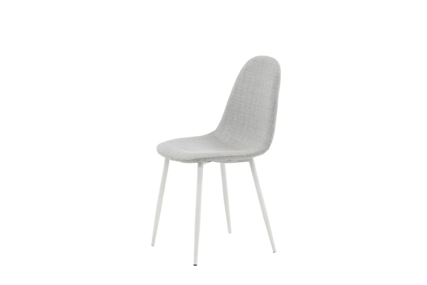 Fjôrd Eetkamerstoel Polar Grijs/Wit Stof