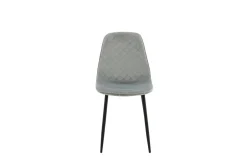Fjôrd Eetkamerstoel Polar Grijs Velvet
