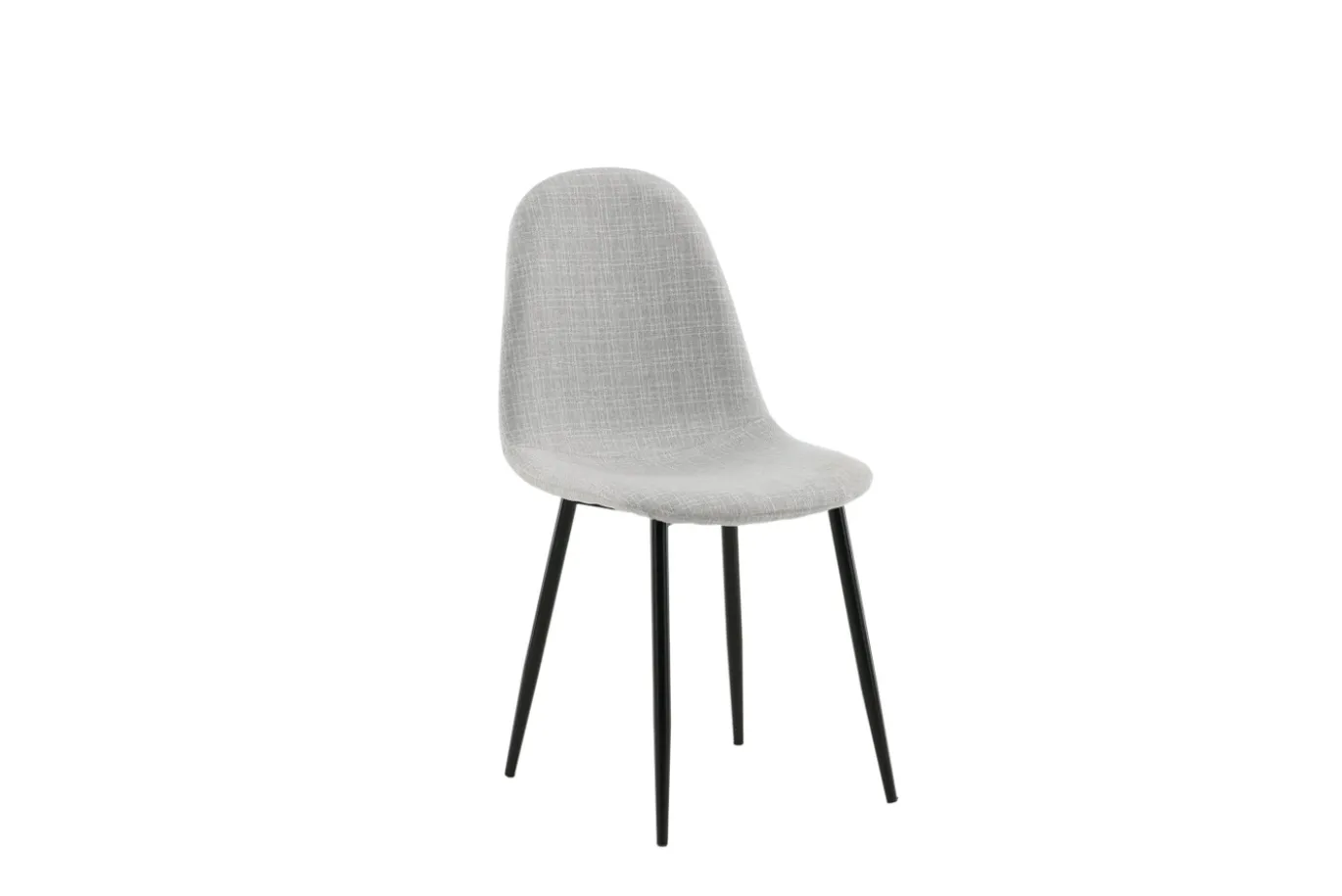 Fjôrd Eetkamerstoel Polar Grijs/Zwart Stof
