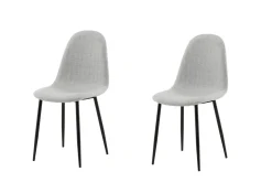Fjôrd Eetkamerstoel Polar Grijs/Zwart Stof