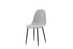 Fjôrd Eetkamerstoel Polar Grijs/Zwart Stof