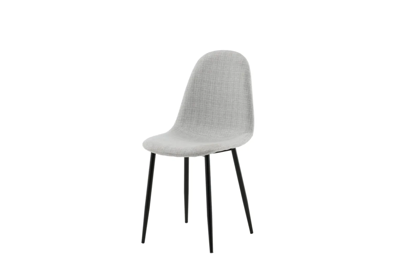 Fjôrd Eetkamerstoel Polar Grijs/Zwart Stof