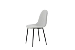 Fjôrd Eetkamerstoel Polar Grijs/Zwart Stof