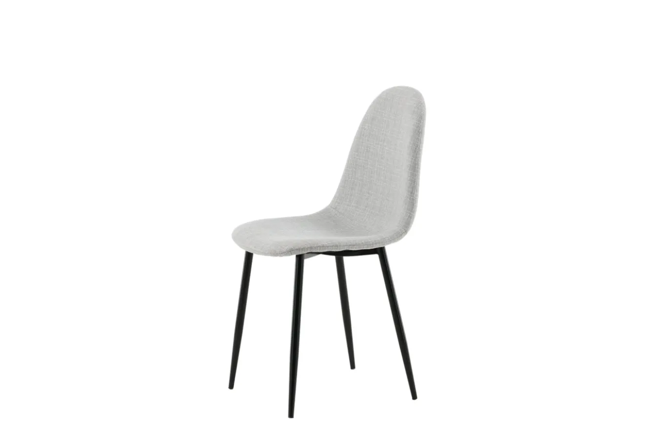 Fjôrd Eetkamerstoel Polar Grijs/Zwart Stof