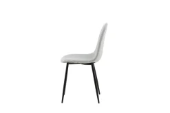 Fjôrd Eetkamerstoel Polar Grijs/Zwart Stof