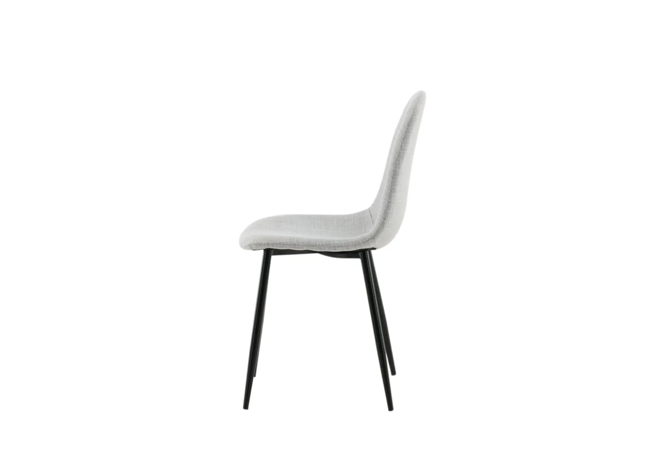 Fjôrd Eetkamerstoel Polar Grijs/Zwart Stof