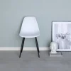 Fjôrd Eetkamerstoel Polar Wit/Zwart Kunststof