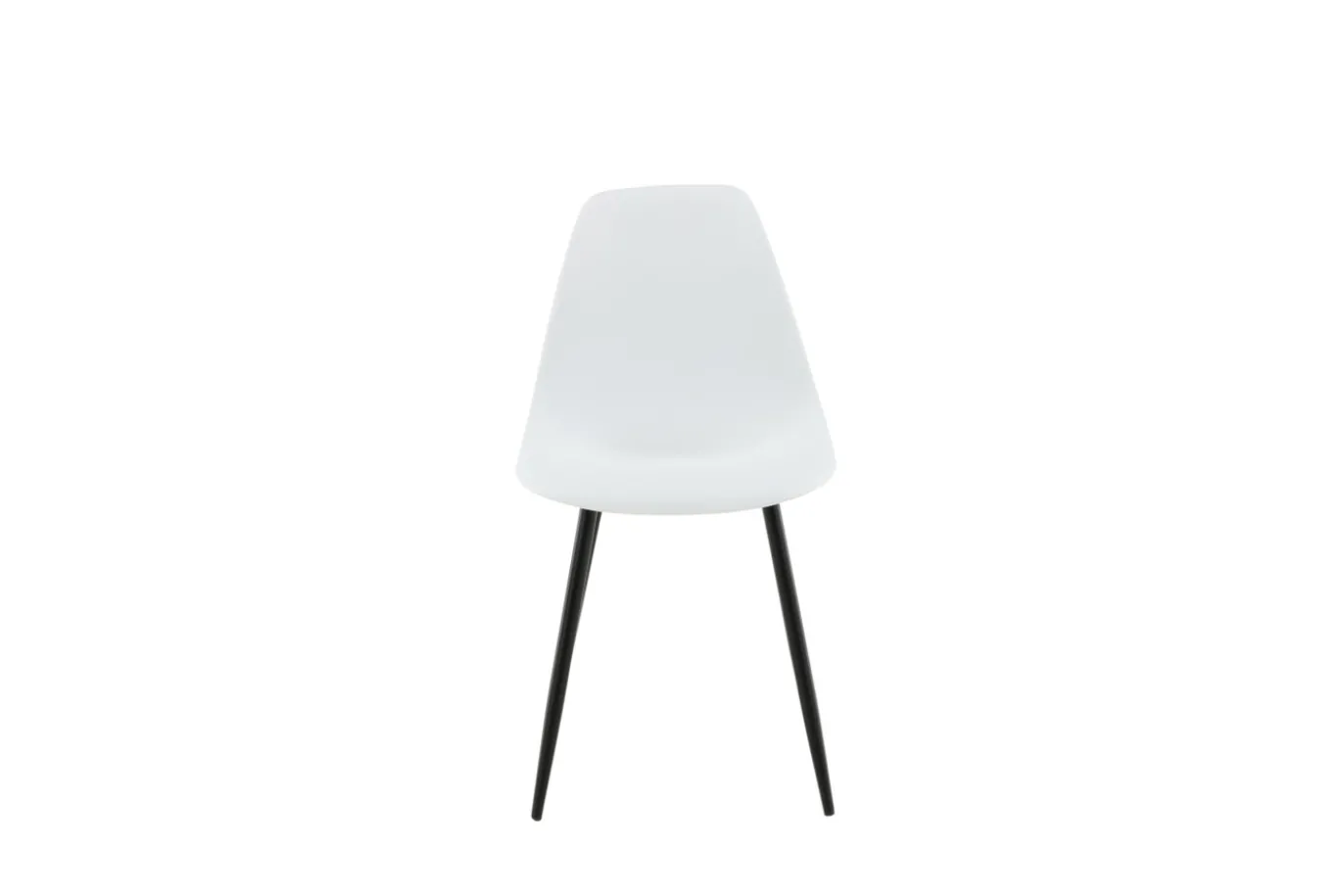 Fjôrd Eetkamerstoel Polar Wit/Zwart Kunststof