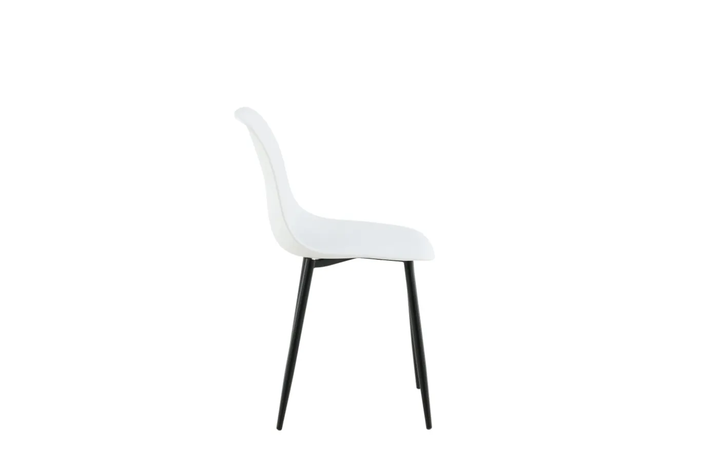 Fjôrd Eetkamerstoel Polar Wit/Zwart Kunststof