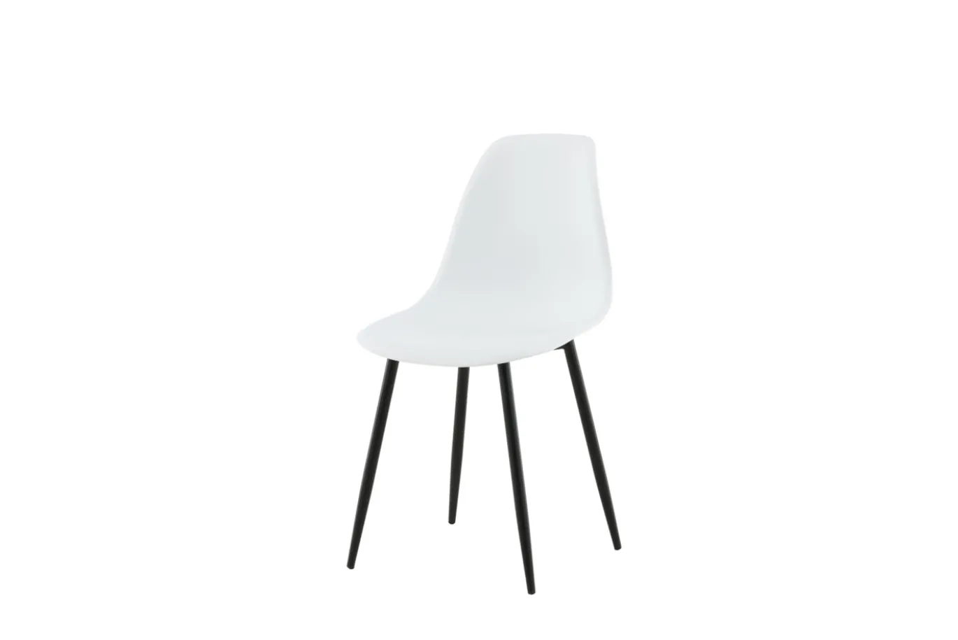 Fjôrd Eetkamerstoel Polar Wit/Zwart Kunststof