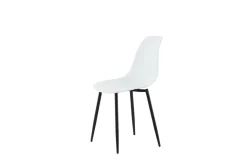 Fjôrd Eetkamerstoel Polar Wit/Zwart Kunststof