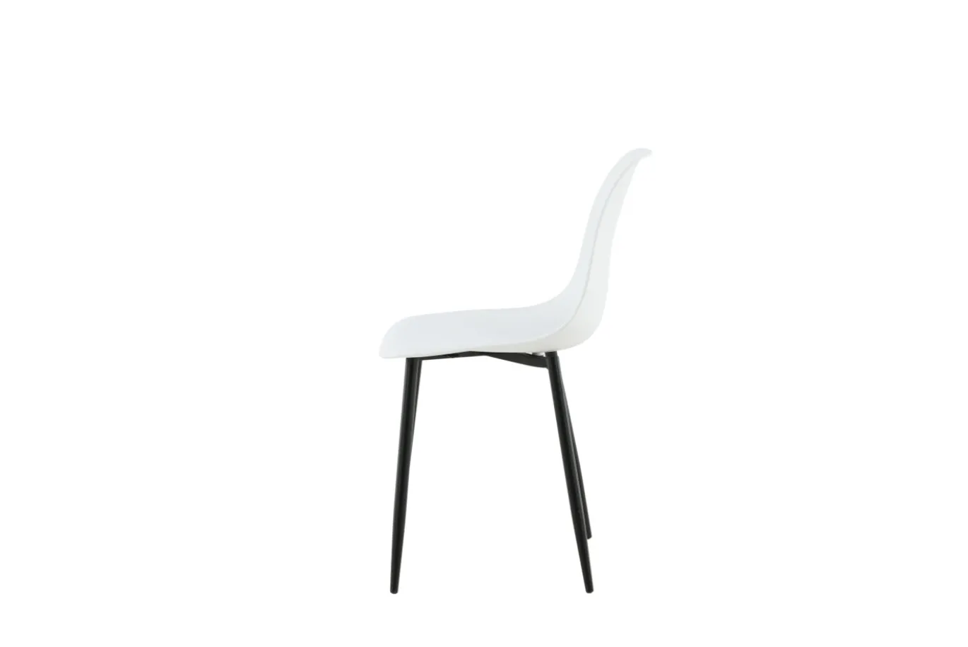 Fjôrd Eetkamerstoel Polar Wit/Zwart Kunststof