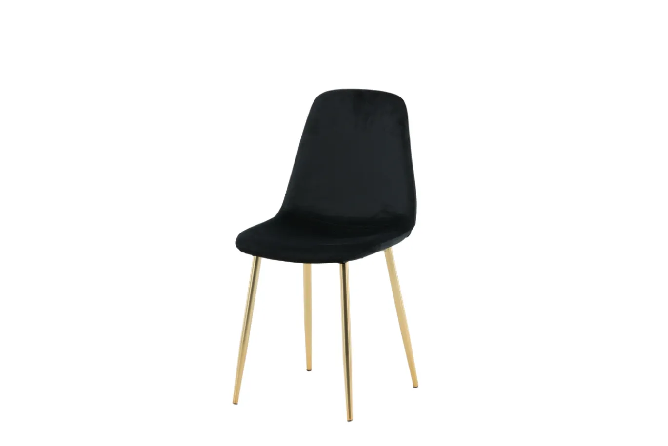 Fjôrd Eetkamerstoel Polar Zwart/Goud Fluweel