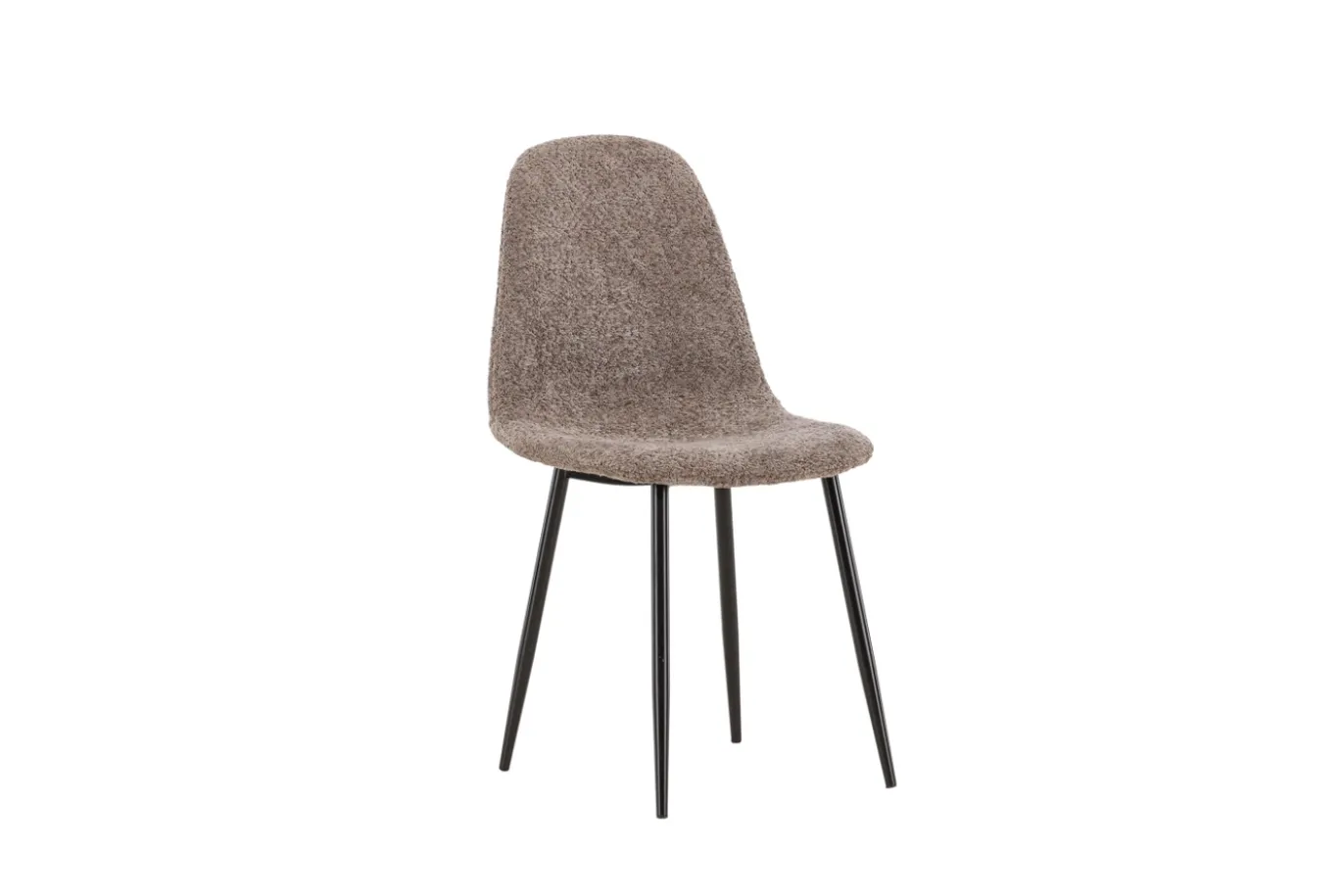 Fjôrd Eetkamerstoel Polar Zwart/Grijs Boucle