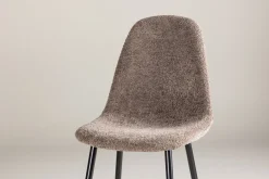Fjôrd Eetkamerstoel Polar Zwart/Grijs Boucle