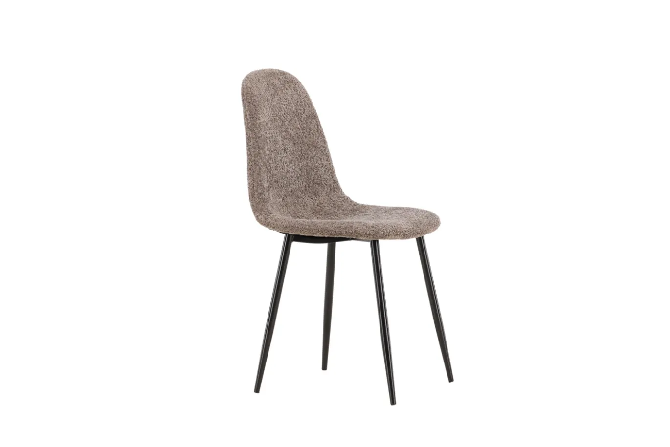 Fjôrd Eetkamerstoel Polar Zwart/Grijs Boucle