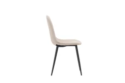 Fjôrd Eetkamerstoel Polar Zwart/Beige Boucle