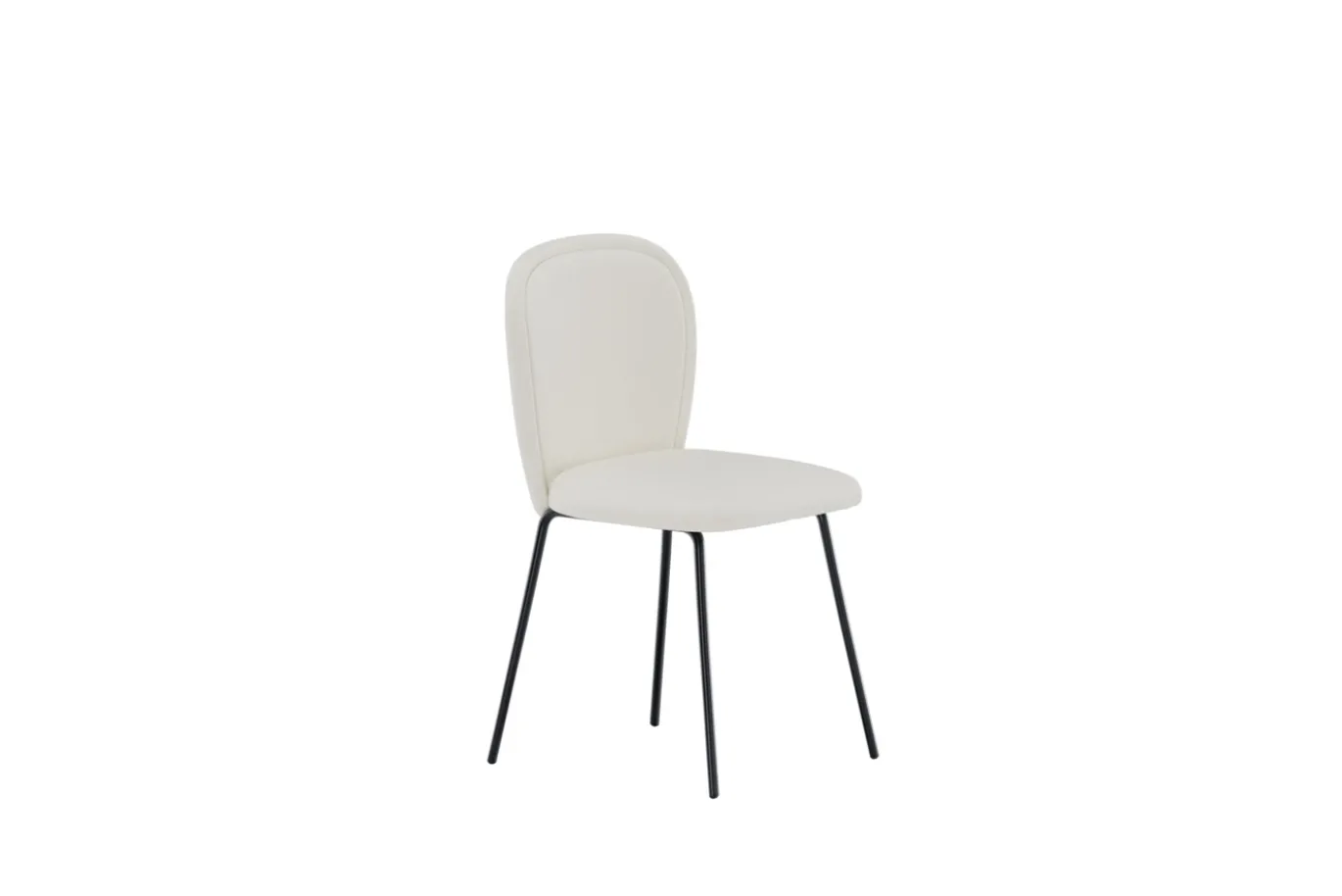 Fjôrd Eetkamerstoel Punsch Polyester Velvet Cream