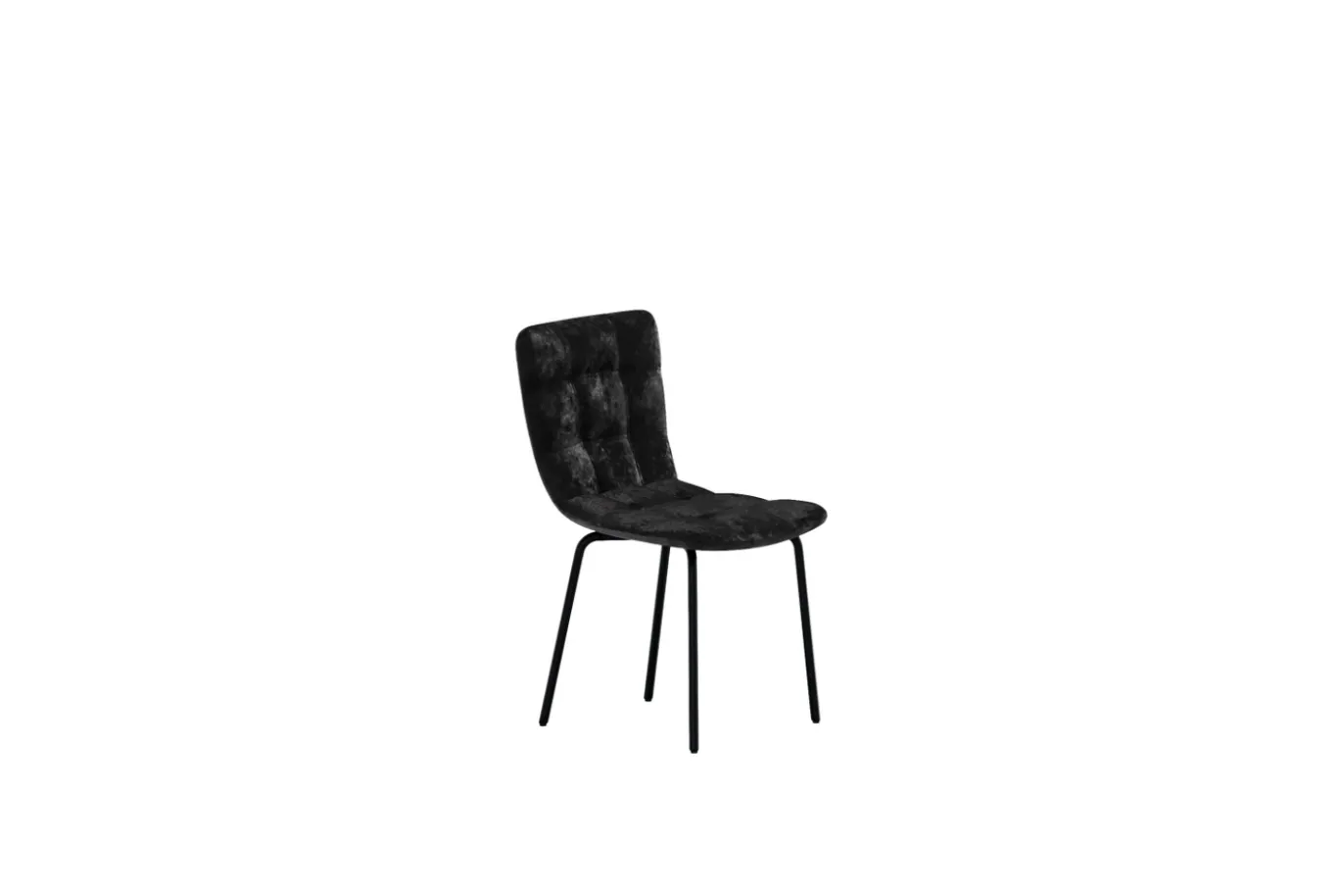 Fjôrd Eetkamerstoel Punsch Polyester Velvet Zwart