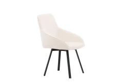 Fjôrd Eetkamerstoel Rosie Zwart/Beige