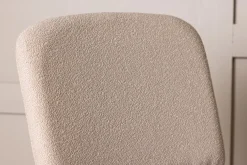 Fjôrd Eetkamerstoel Seda Mat Bruin Beige Stof