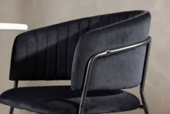 Fjôrd Eetkamerstoel Selma Zwart Velvet