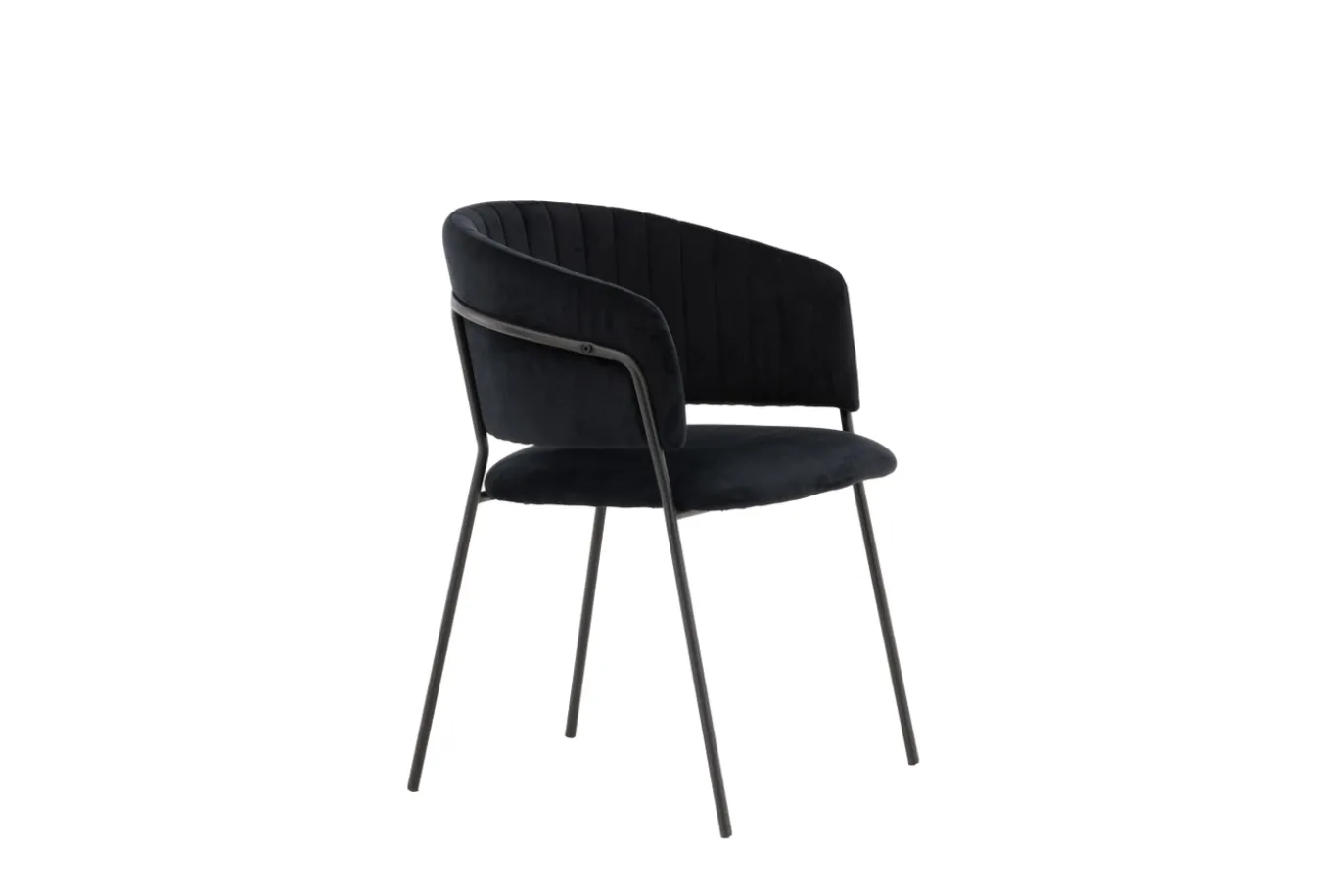 Fjôrd Eetkamerstoel Selma Zwart Velvet