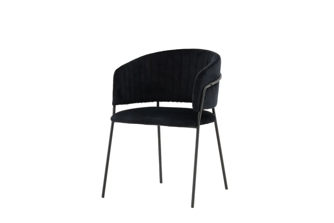 Fjôrd Eetkamerstoel Selma Zwart Velvet