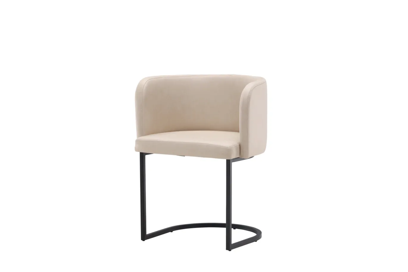 Fjôrd Eetkamerstoel Simrishamn Zwart/Beige