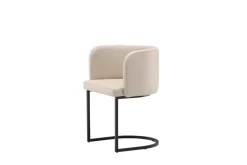 Fjôrd Eetkamerstoel Simrishamn Zwart/Beige