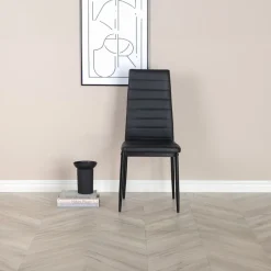 Fjôrd Eetkamerstoel Slim Zwart