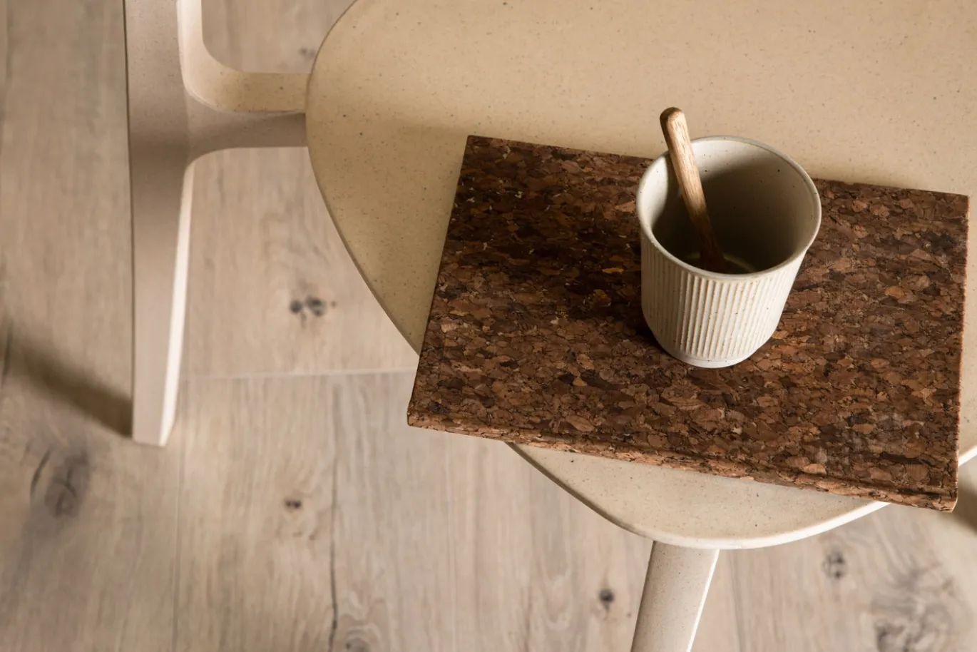 Fjôrd Eetkamerstoel Åstol Naturel Hout Plastic Composite