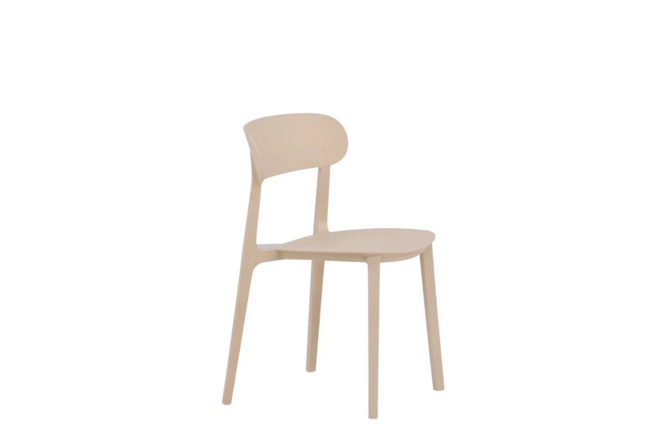 Fjôrd Eetkamerstoel Åstol Naturel Hout Plastic Composite