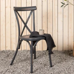 Fjôrd Eetkamerstoel Tablas Aluminium Zwart
