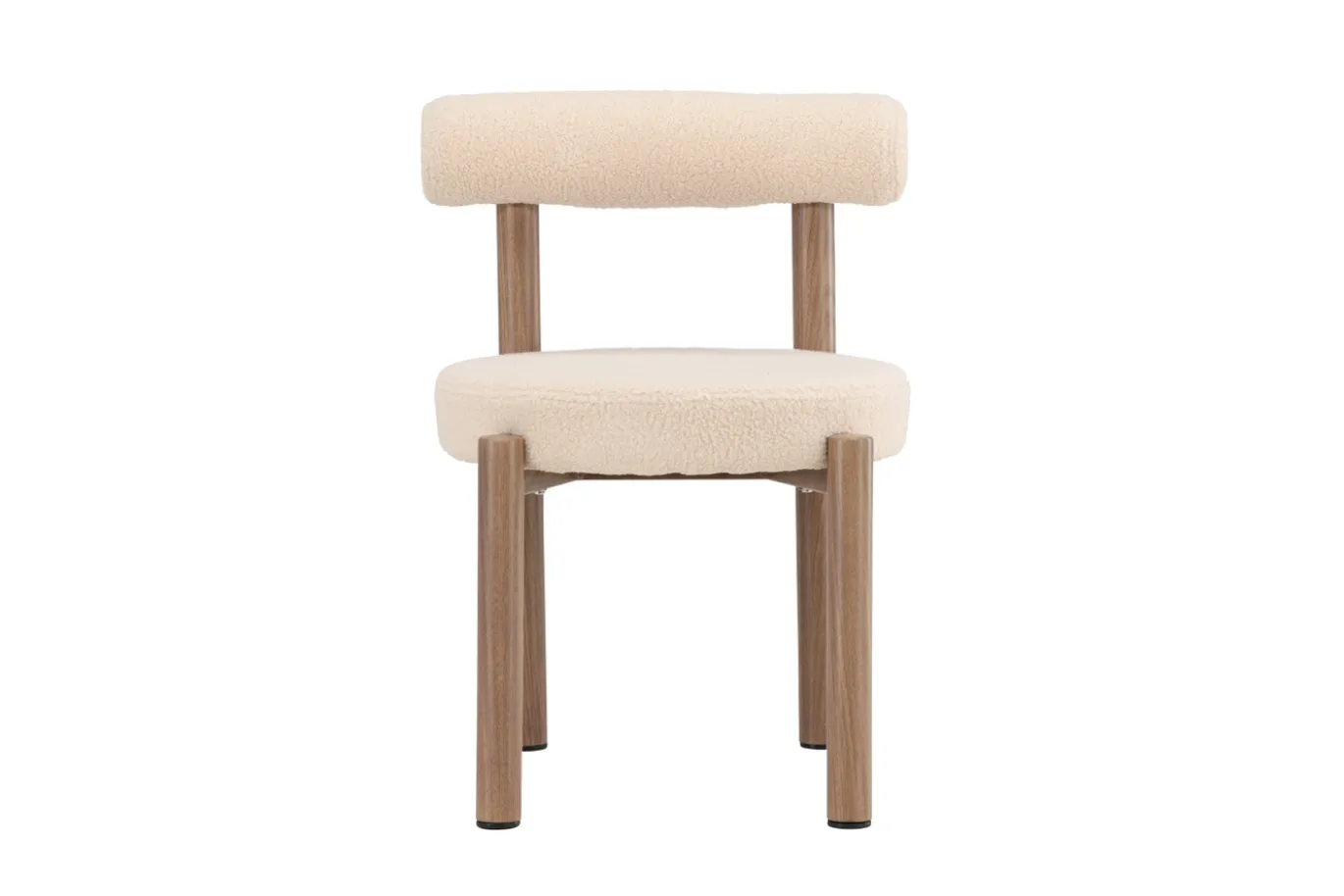 Fjôrd Eetkamerstoel Tillo Wit Bouclé