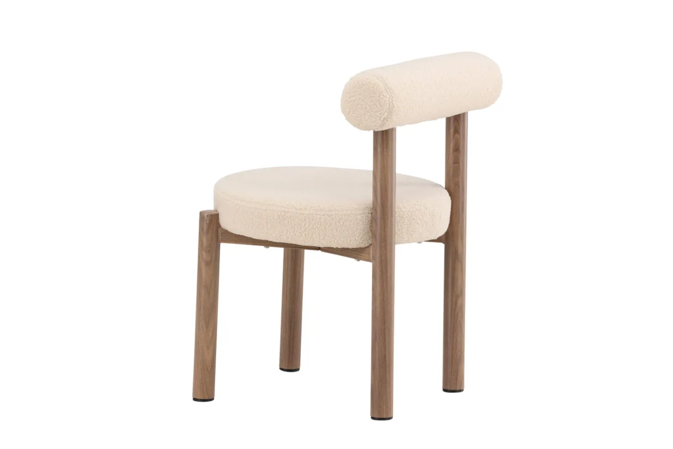 Fjôrd Eetkamerstoel Tillo Wit Bouclé