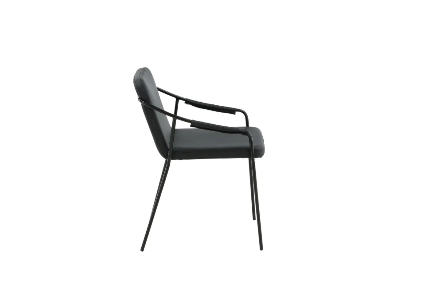 Fjôrd Eetkamerstoel Tvist Zwart Pu