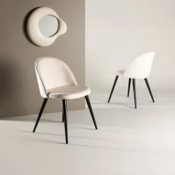 Fjôrd Eetkamerstoel Velvet Beige
