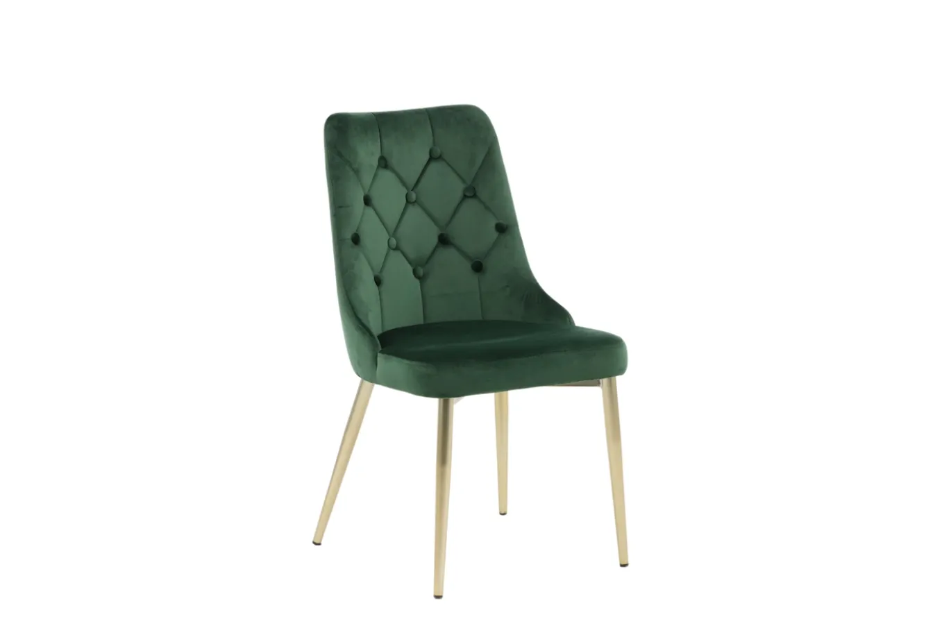 Fjôrd Eetkamerstoel Velvet Deluxe Matt Koper/Mosgroen