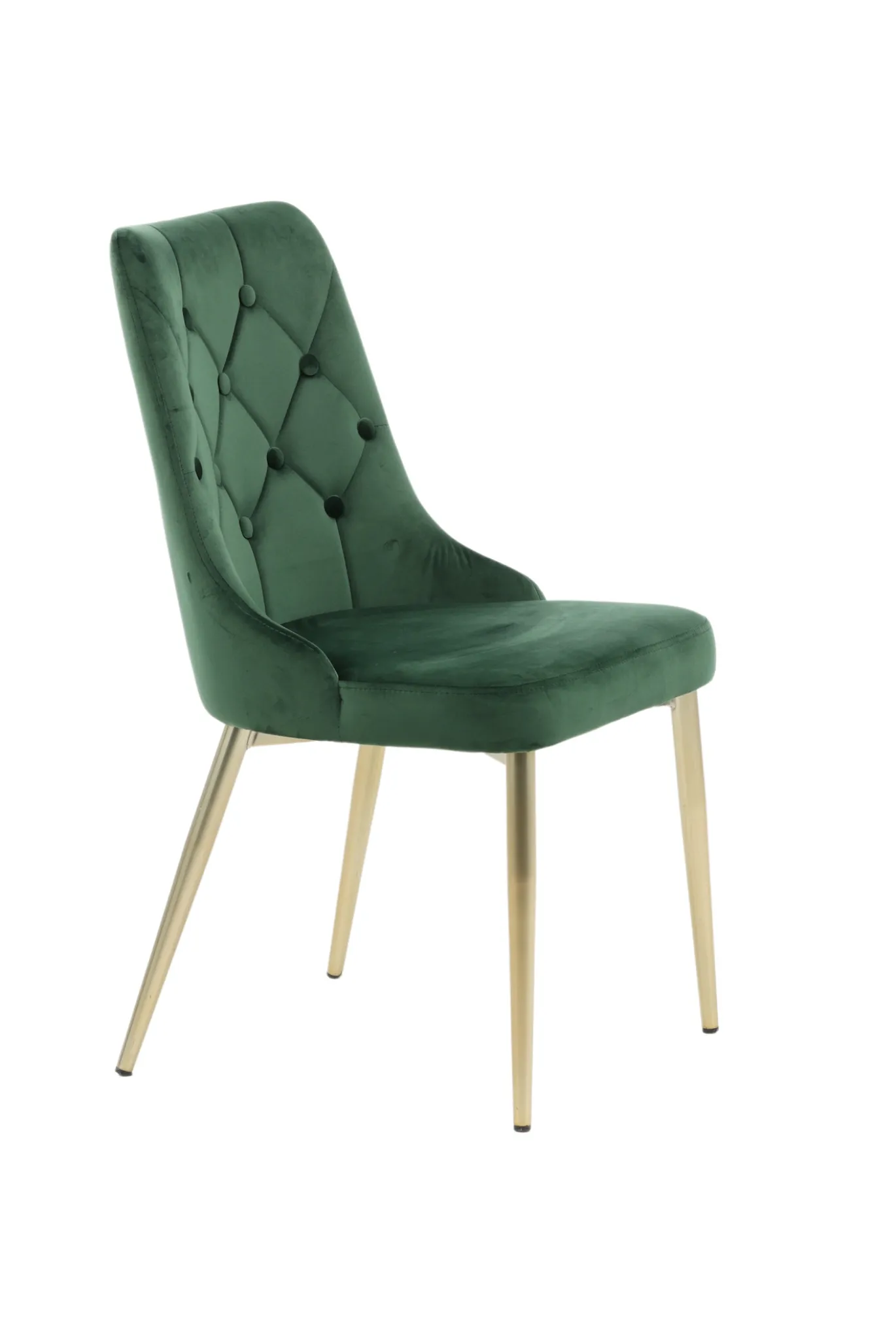 Fjôrd Eetkamerstoel Velvet Deluxe Matt Koper/Mosgroen