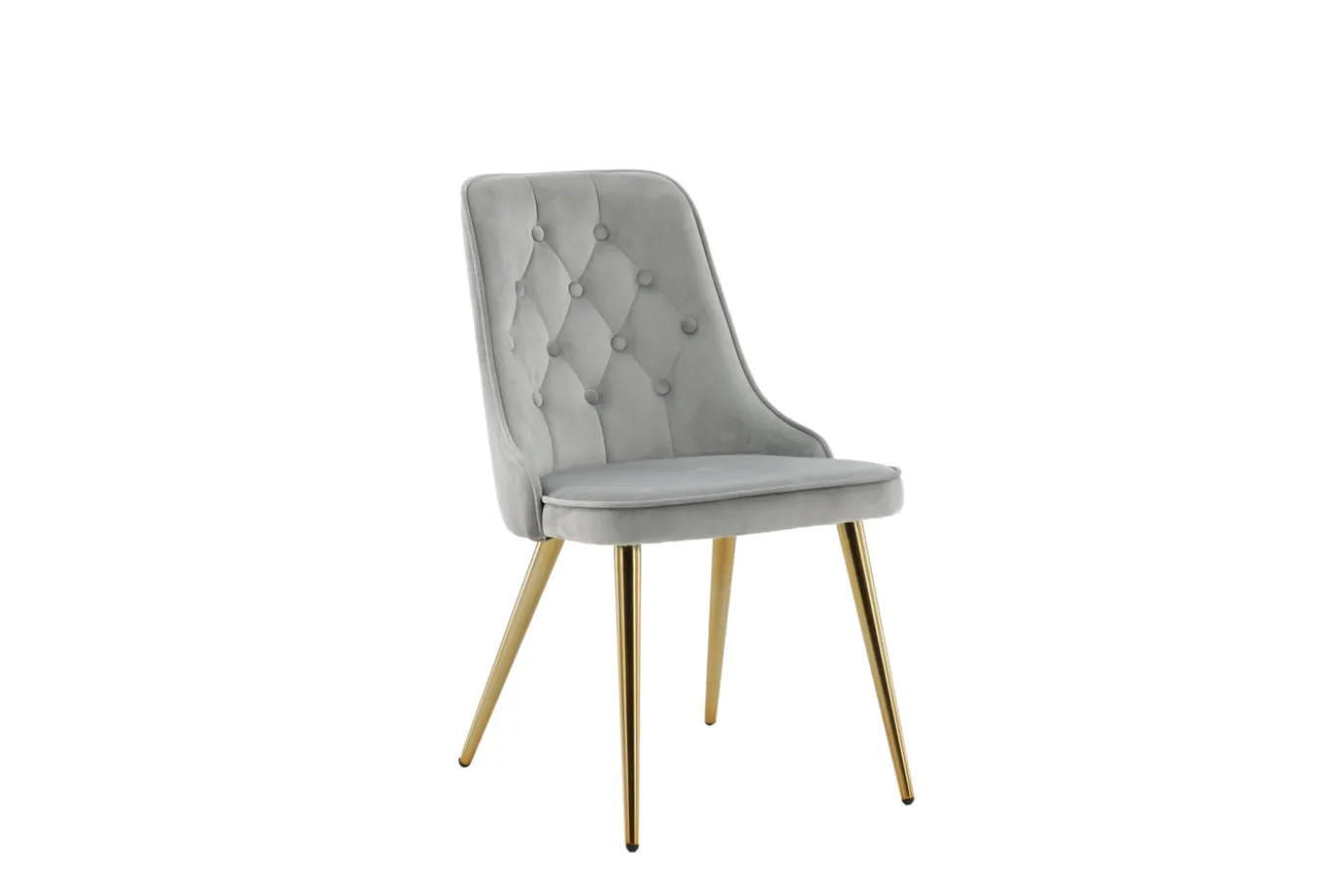 Fjôrd Eetkamerstoel Velvet Deluxe Brushed Koper/Lichtgrijs