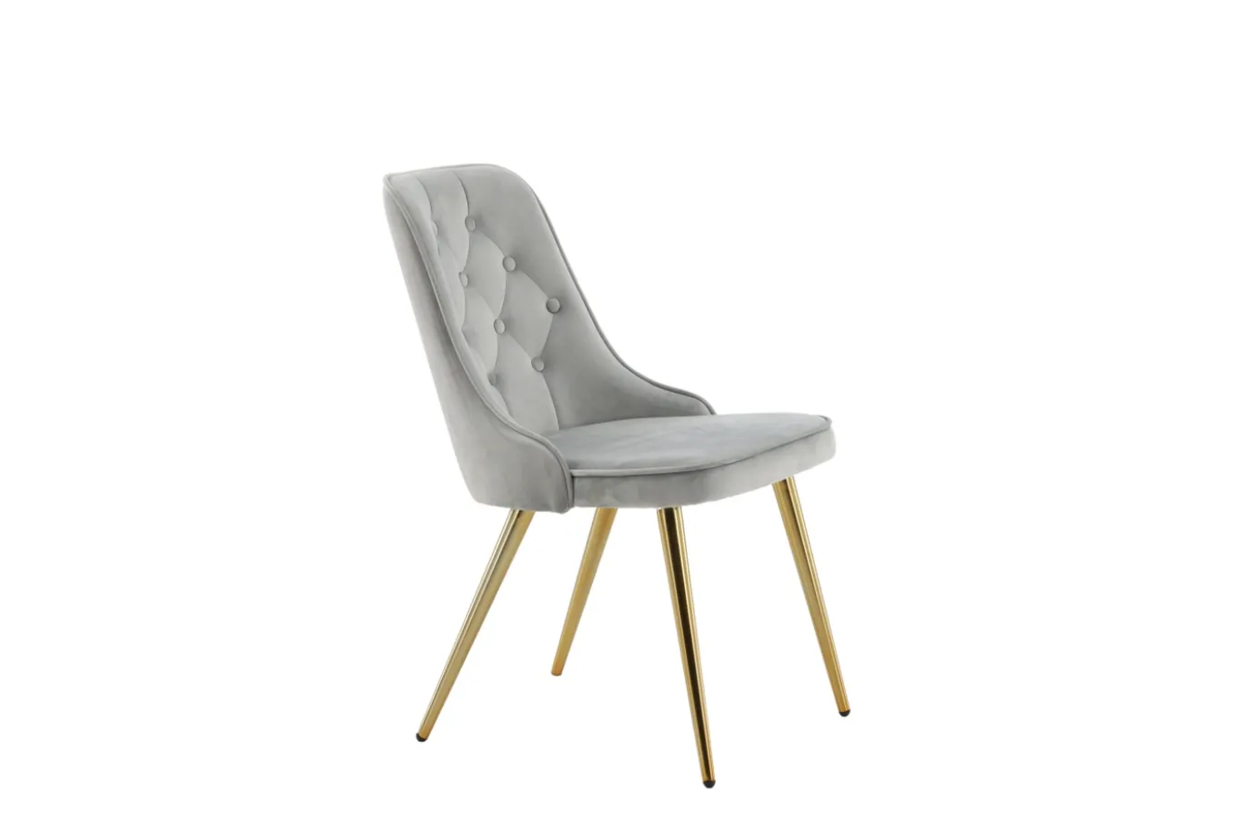 Fjôrd Eetkamerstoel Velvet Deluxe Brushed Koper/Lichtgrijs