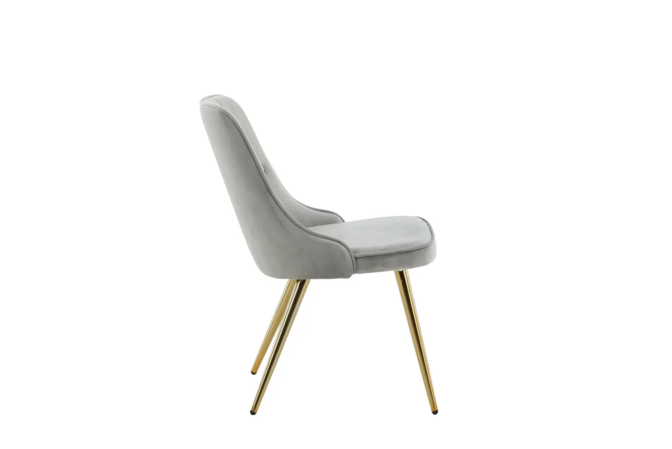Fjôrd Eetkamerstoel Velvet Deluxe Brushed Koper/Lichtgrijs
