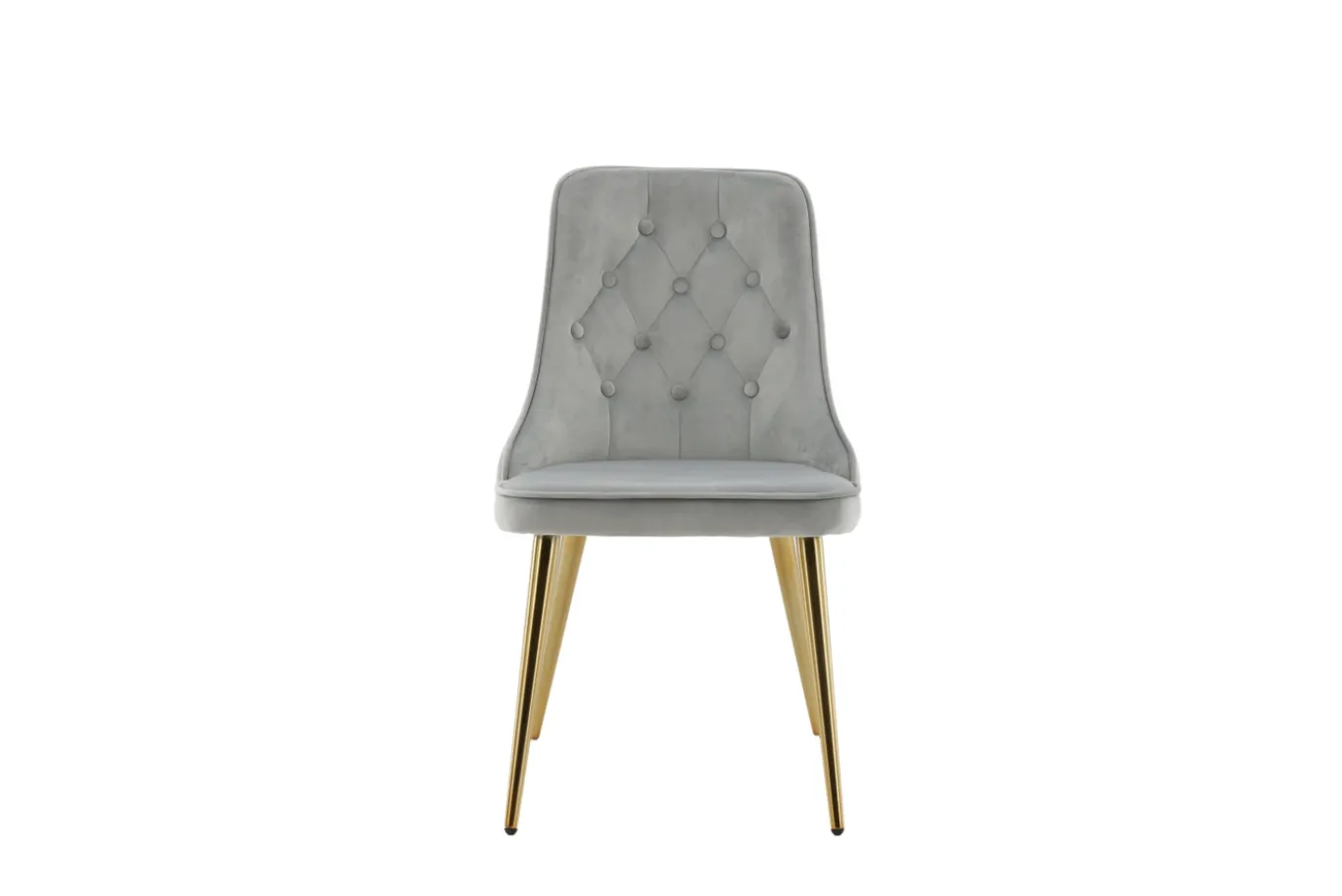 Fjôrd Eetkamerstoel Velvet Deluxe Brushed Koper/Lichtgrijs