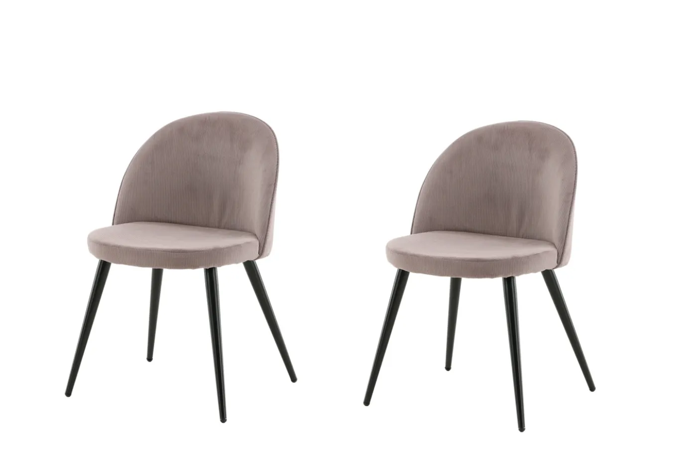 Fjôrd Eetkamerstoel Velvet Dusty Roze